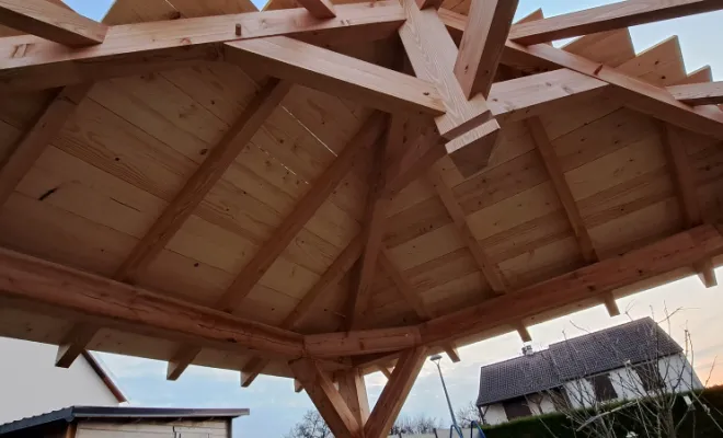 Création d'un kiosque , Dole, Richard Bois & Toit