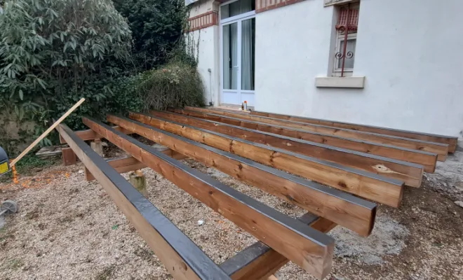 Création d'une terrasse , Dole, Richard Bois & Toit