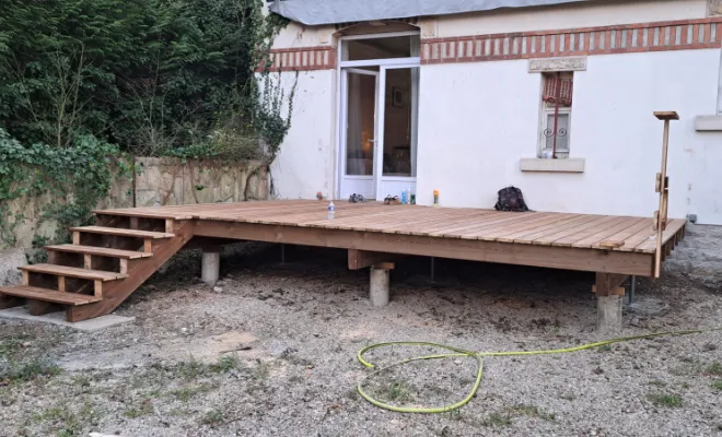 Création d'une terrasse , Dole, Richard Bois & Toit