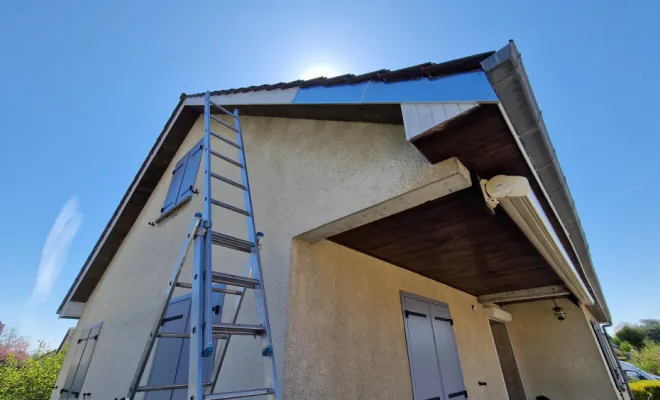 Habillage de rives en zinc, Dole, Richard Bois & Toit