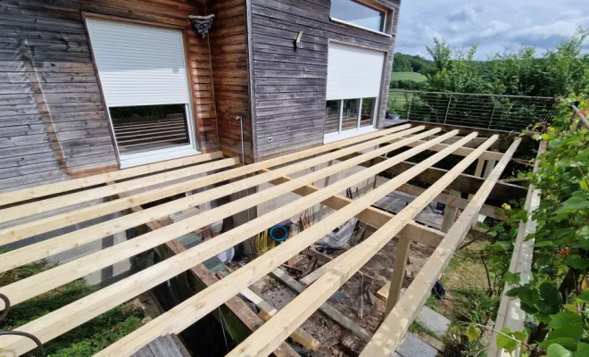 Structure terrasse , Dole, Richard Bois & Toit