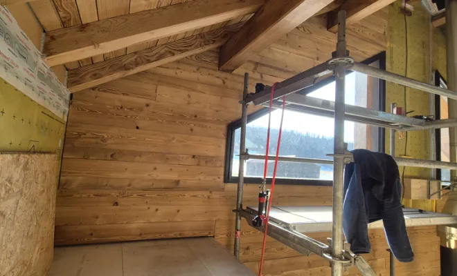 Habillage intérieur d'un chalet  , Dole, Richard Bois & Toit