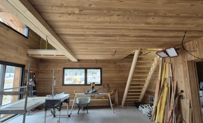 Habillage intérieur d'un chalet  , Dole, Richard Bois & Toit