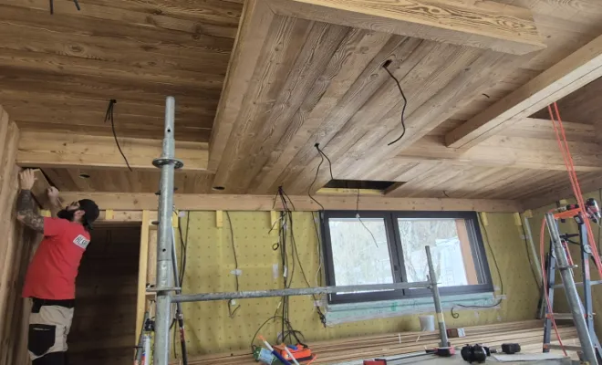 Habillage intérieur d'un chalet  , Dole, Richard Bois & Toit