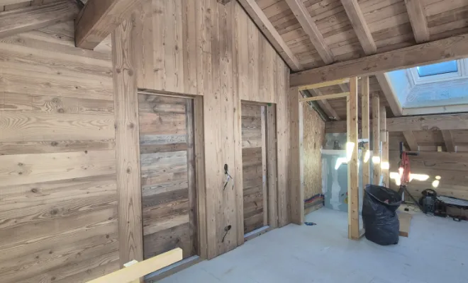 Habillage intérieur d'un chalet  , Dole, Richard Bois & Toit