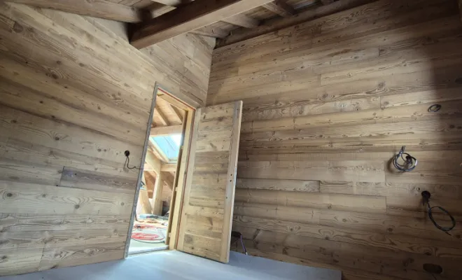 Habillage intérieur d'un chalet  , Dole, Richard Bois & Toit