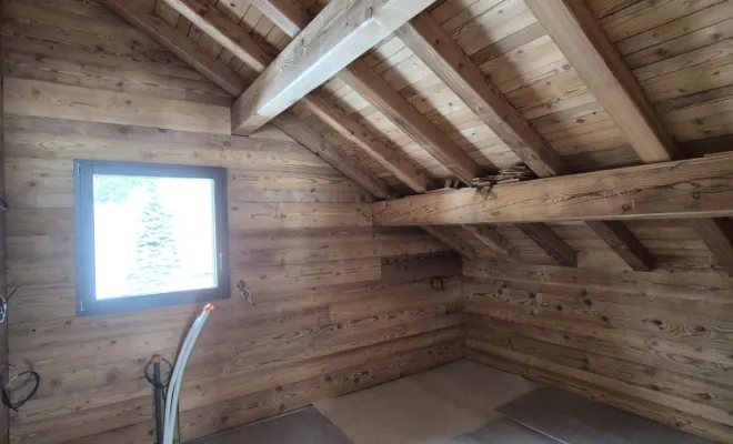 Habillage intérieur d'un chalet  , Dole, Richard Bois & Toit