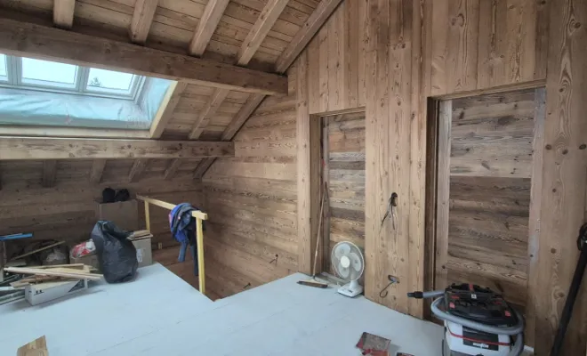 Habillage intérieur d'un chalet  , Dole, Richard Bois & Toit