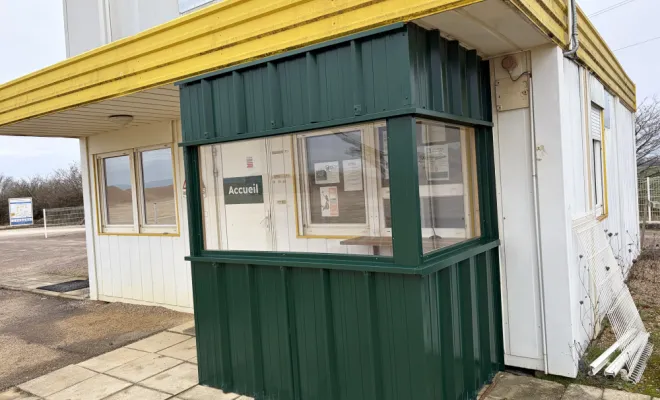 Création d'un bris de vent pour accueil , Dole, Richard Bois & Toit