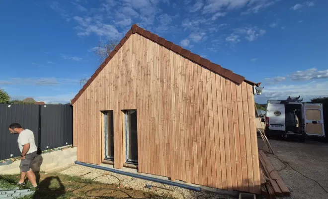 realisation d'un cabinet d'onglerie en ossature bois, Dole, Richard Bois & Toit